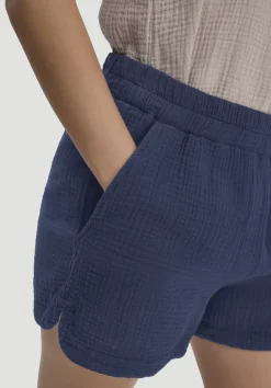 Musselin Schlafshorts PURE COMFORT aus reiner Bio-Baumwolle von hessnatur
