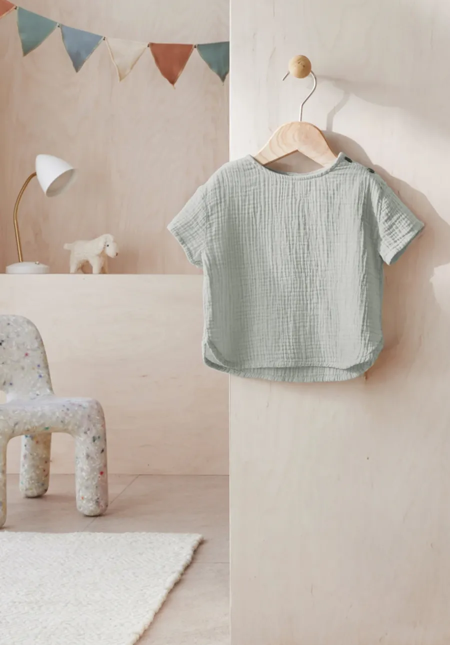 Musselin Shirt aus reiner Bio-Baumwolle von hessnatur