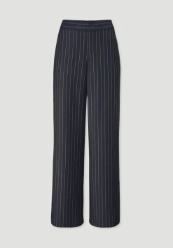 Nadelstreifenhose Wide Leg Relaxed aus reiner LENZING™ ECOVERO™ Viskose von hessnatur