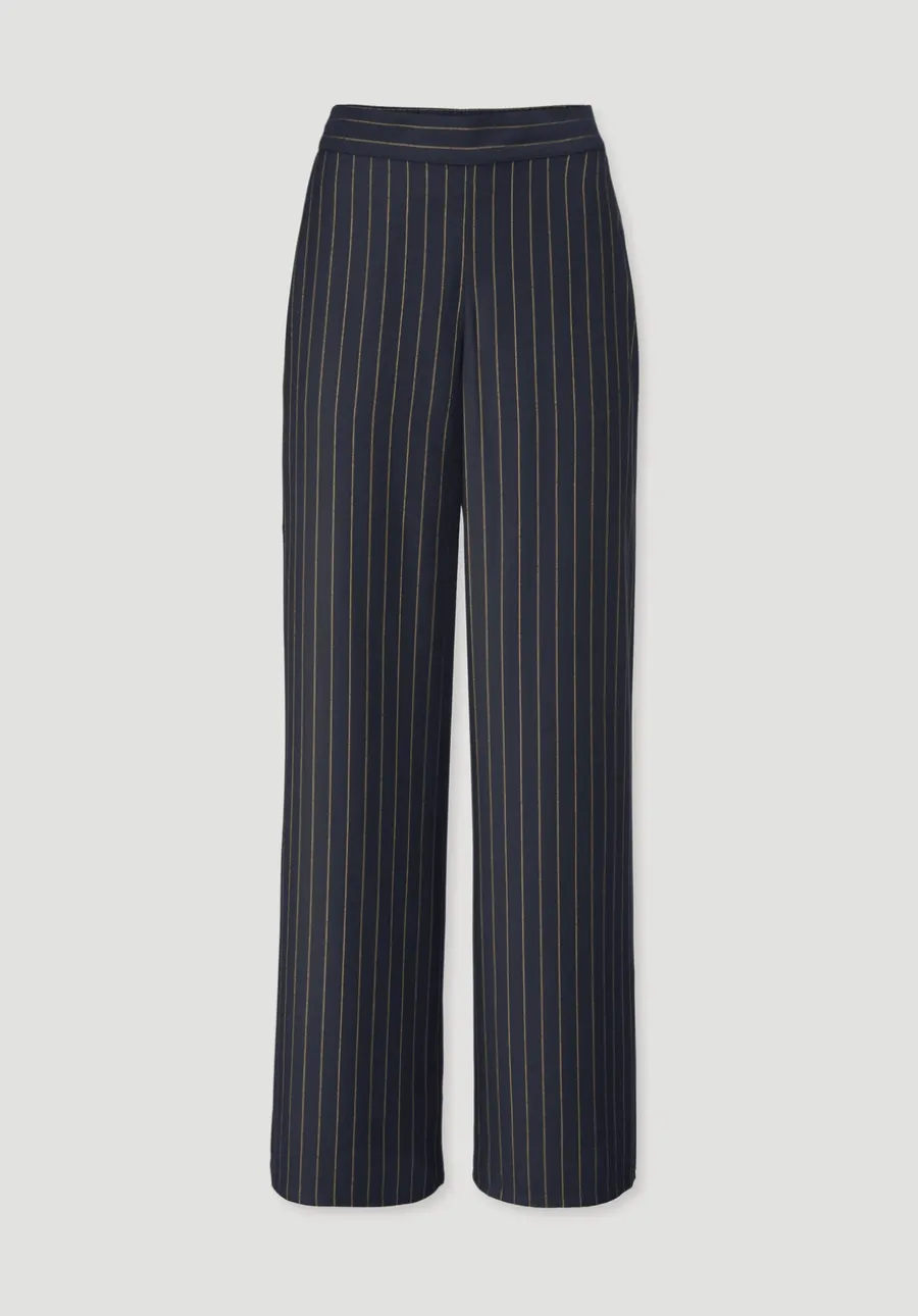 Nadelstreifenhose Wide Leg Relaxed aus reiner LENZING™ ECOVERO™ Viskose von hessnatur