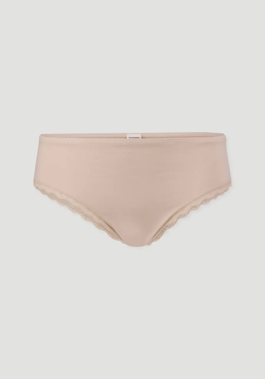 Panty Regular Cut COTTON FEEL LACE aus Bio-Baumwolle von hessnatur