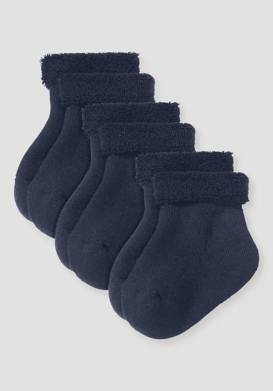 Plüsch Socke im 3er-Pack aus Bio-Baumwolle von hessnatur