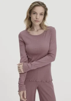 Pointelle Loungeshirt PURE COTTON aus reiner Bio-Baumwolle von hessnatur
