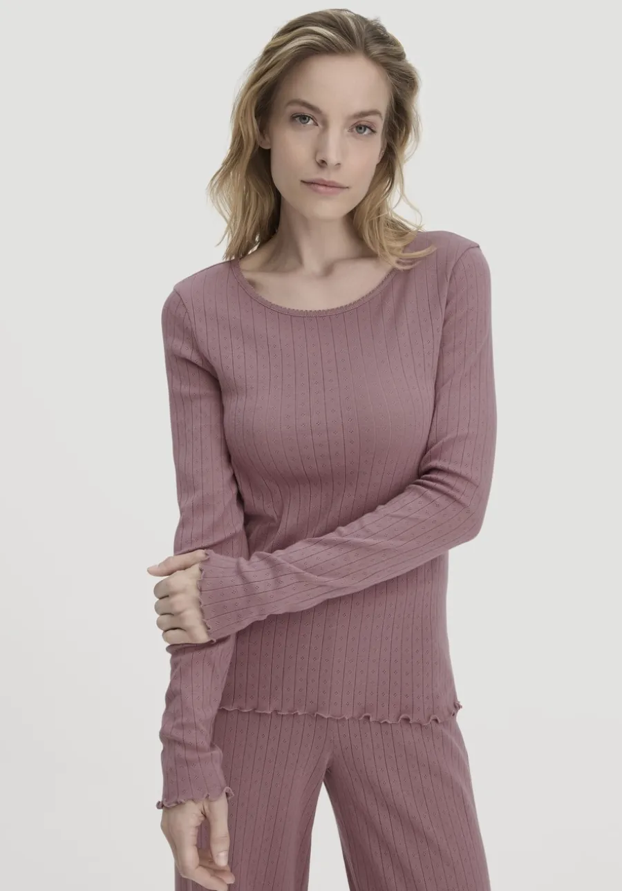 Pointelle Loungeshirt PURE COTTON aus reiner Bio-Baumwolle von hessnatur