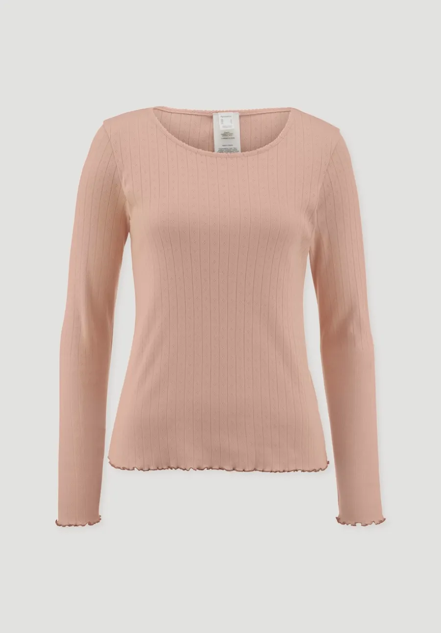 Pointelle Loungeshirt PURE COTTON aus reiner Bio-Baumwolle von hessnatur