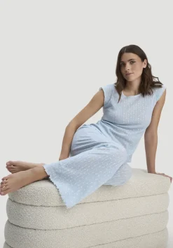 Pointelle Schlafhose Relaxed PURE COTTON aus reiner Bio-Baumwolle von hessnatur