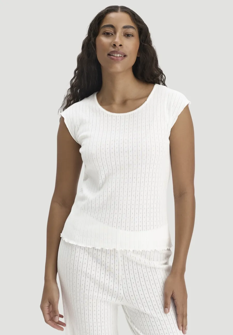 Pointelle Schlafshirt PURE COTTON aus reiner Bio-Baumwolle von hessnatur