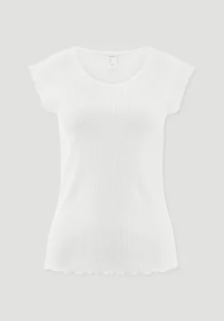 Pointelle Schlafshirt PURE COTTON aus reiner Bio-Baumwolle von hessnatur