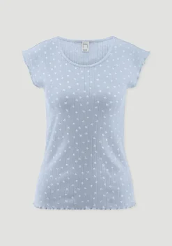 Pointelle Schlafshirt PURE COTTON aus reiner Bio-Baumwolle von hessnatur