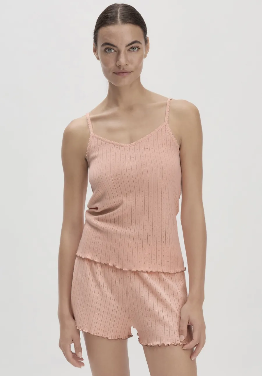 Pointelle Spaghetti Top PURE COTTON aus reiner Bio-Baumwolle von hessnatur