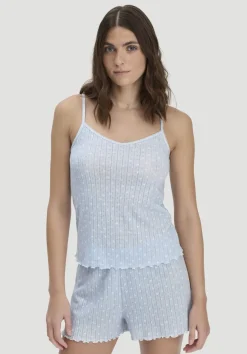 Pointelle Spaghetti Top PURE COTTON aus reiner Bio-Baumwolle von hessnatur