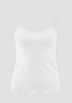 Pointelle Spaghetti Top PURE COTTON aus reiner Bio-Baumwolle von hessnatur