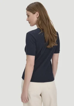 Pointelle T-Shirt Regular aus reiner Bio-Baumwolle von hessnatur