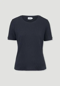 Pointelle T-Shirt Regular aus reiner Bio-Baumwolle von hessnatur