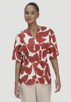 Print Bluse Relaxed aus reinem Leinen von hessnatur