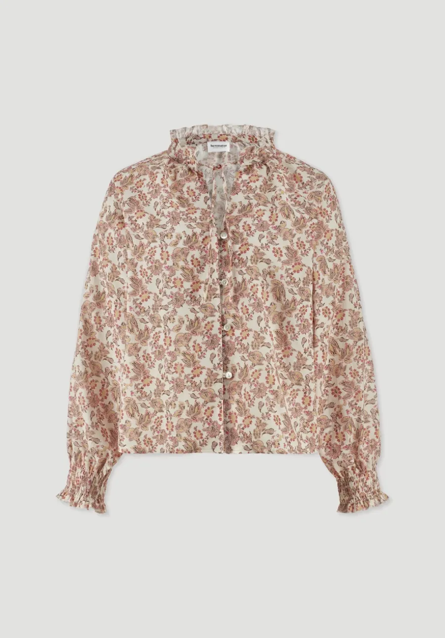 Print Bluse Relaxed aus reiner Bio-Baumwolle von hessnatur