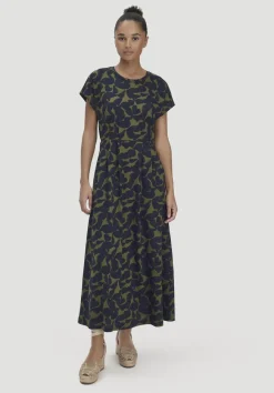 Print Jersey Kleid Knöchellang Relaxed aus reiner Bio-Baumwolle von hessnatur