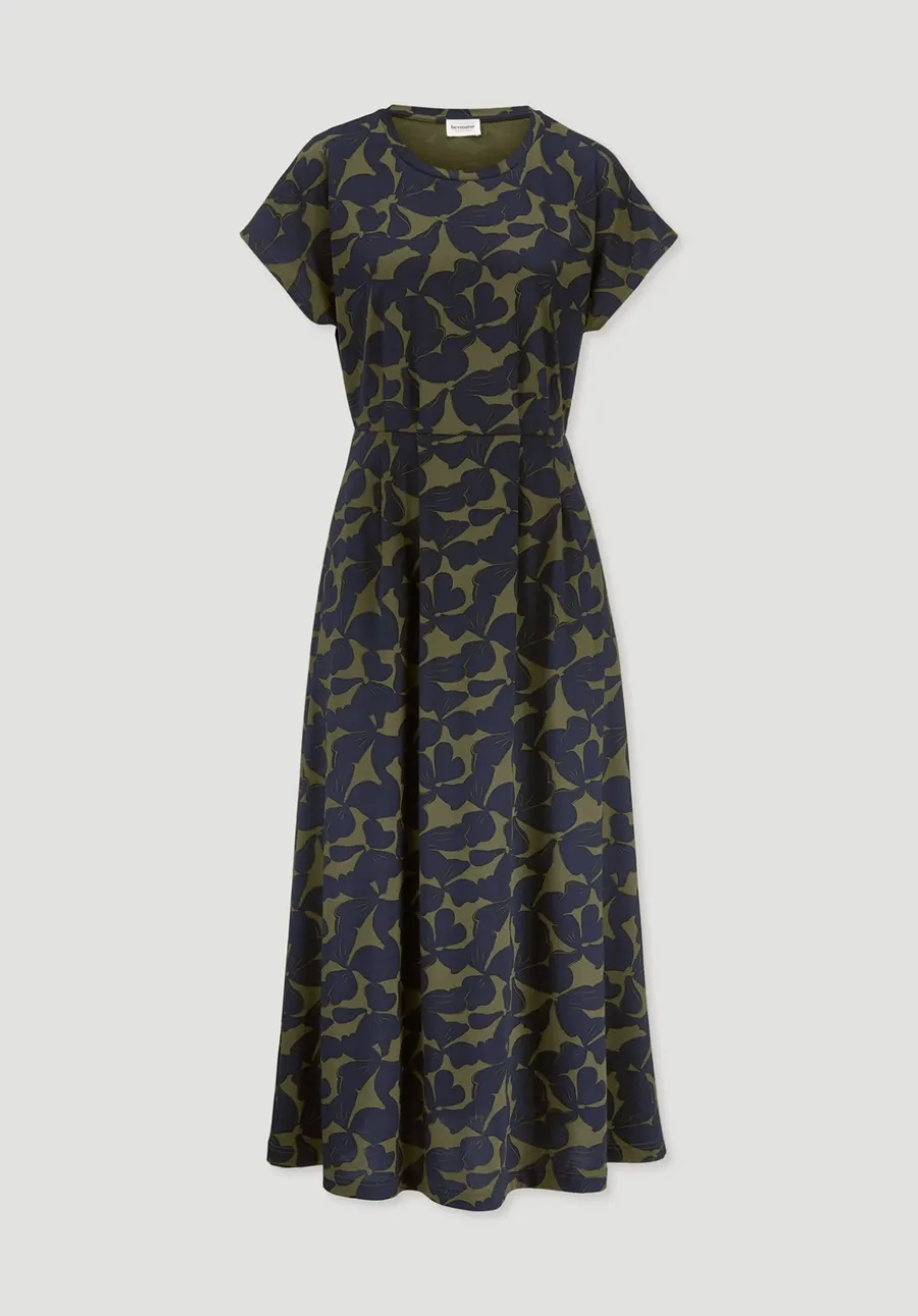 Print Jersey Kleid Knöchellang Relaxed aus reiner Bio-Baumwolle von hessnatur