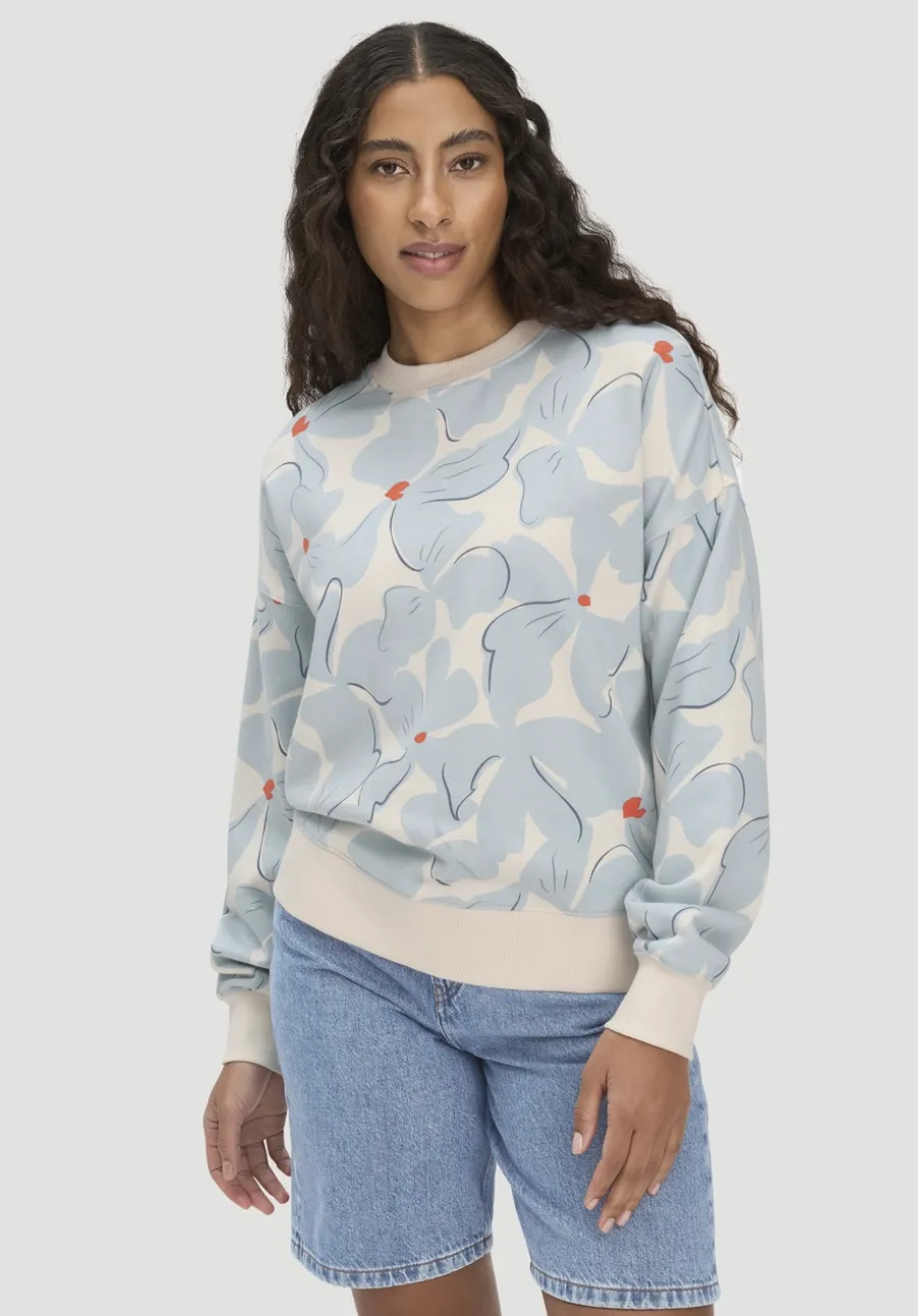 Print Sweatshirt Oversize BETTER RECYCLING aus reiner Bio-Baumwolle von hessnatur