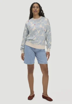 Print Sweatshirt Oversize BETTER RECYCLING aus reiner Bio-Baumwolle von hessnatur