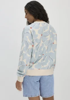 Print Sweatshirt Oversize BETTER RECYCLING aus reiner Bio-Baumwolle von hessnatur
