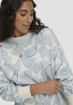 Print Sweatshirt Oversize BETTER RECYCLING aus reiner Bio-Baumwolle von hessnatur