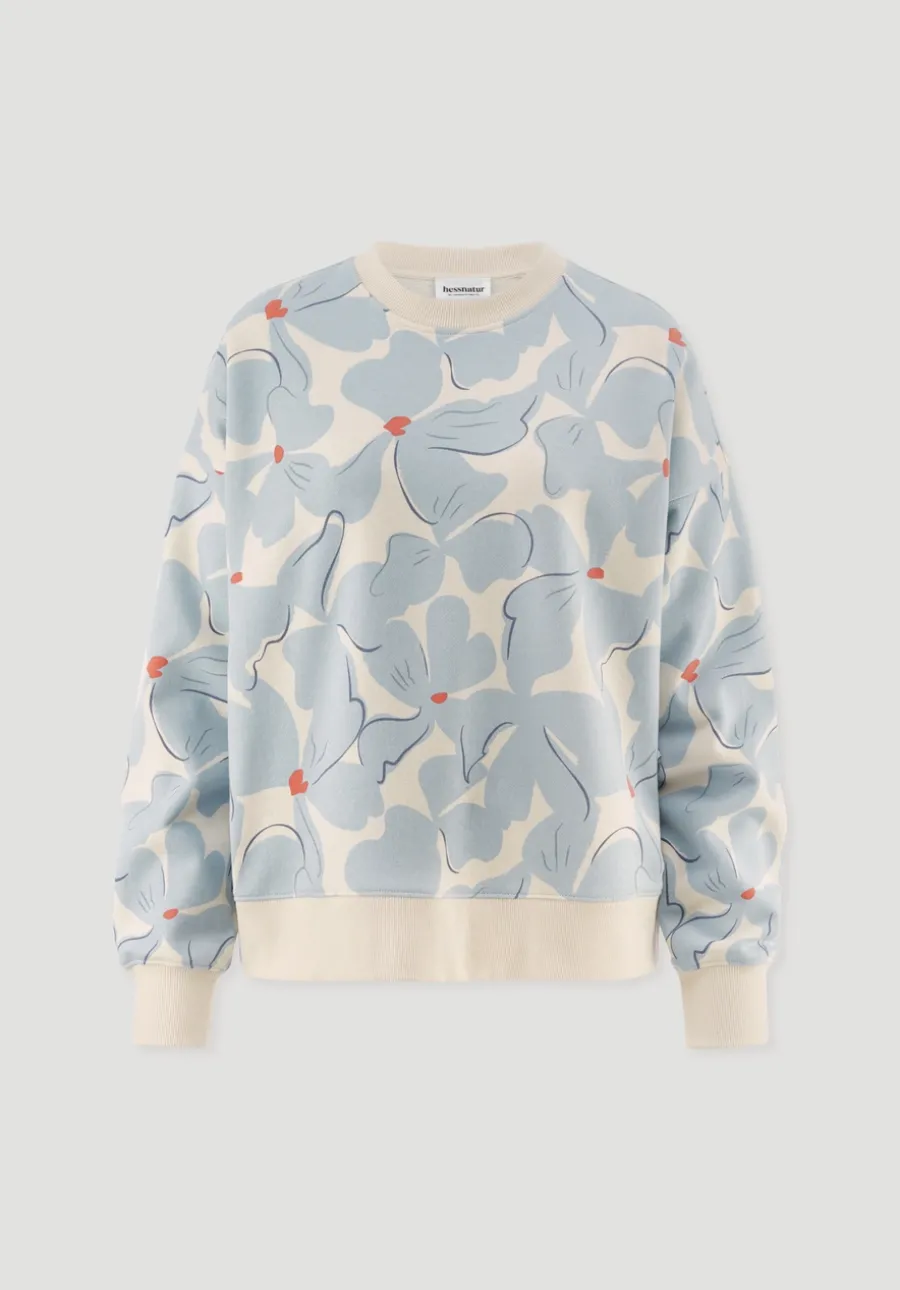 Print Sweatshirt Oversize BETTER RECYCLING aus reiner Bio-Baumwolle von hessnatur