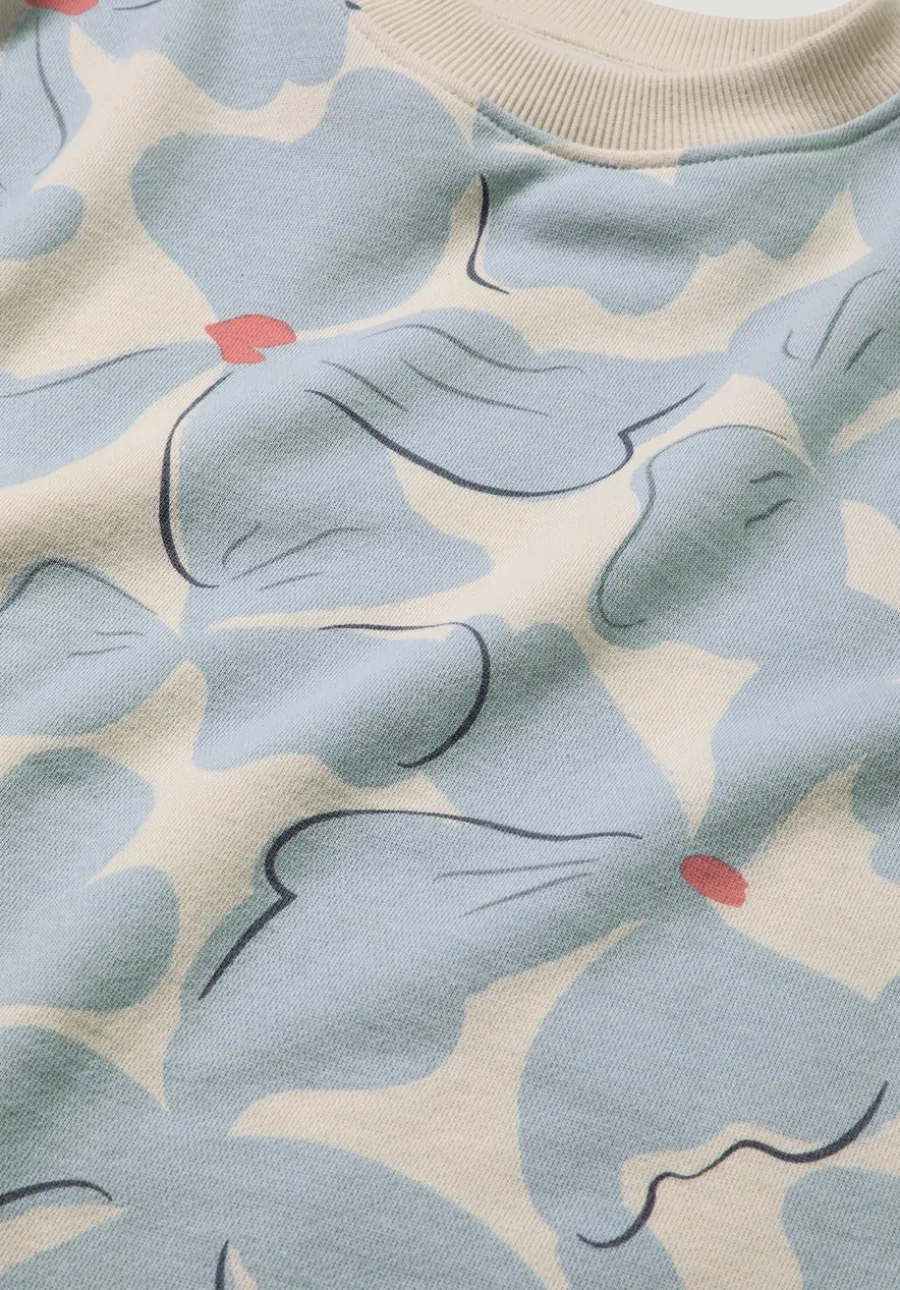 Print Sweatshirt Oversize BETTER RECYCLING aus reiner Bio-Baumwolle von hessnatur