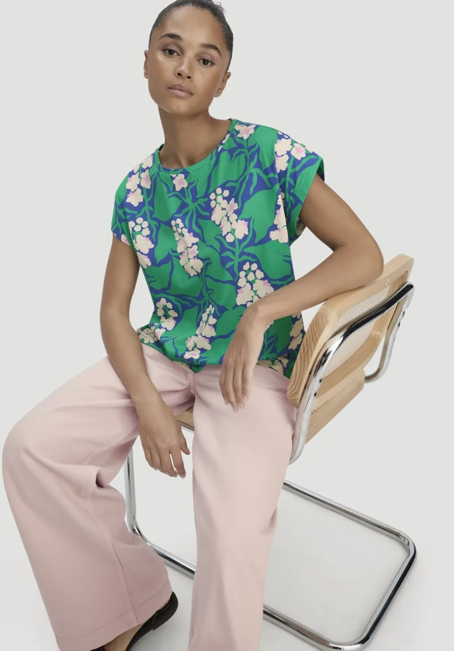 Print T-Shirt Oversize LIV LEE aus reiner Bio-Baumwolle von hessnatur