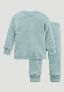 Pyjama aus Bio-Baumwolle mit Bio-Merinowolle und Seide von hessnatur