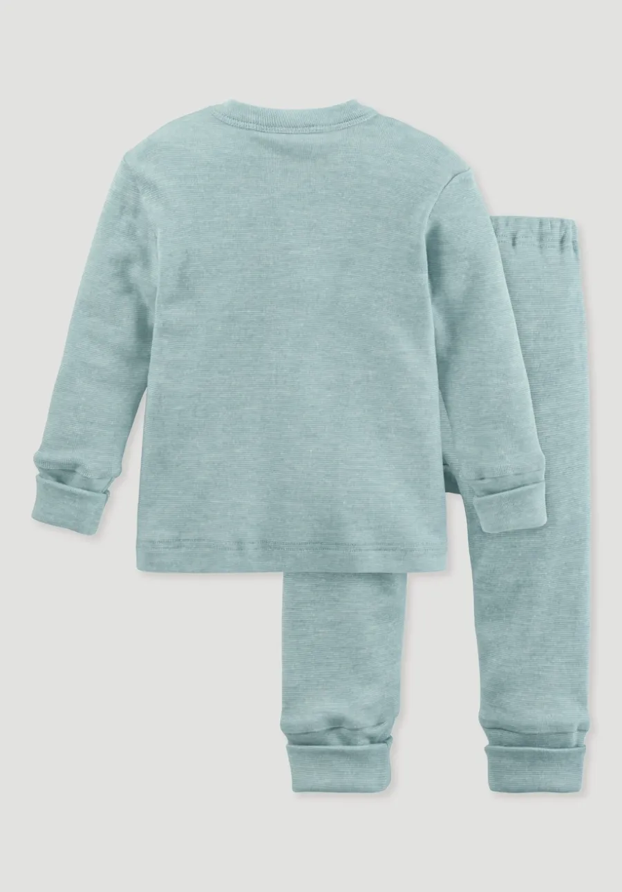 Pyjama aus Bio-Baumwolle mit Bio-Merinowolle und Seide von hessnatur