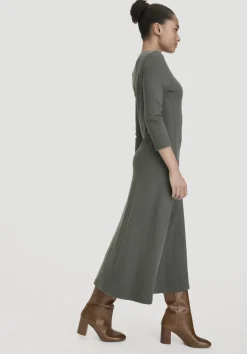 Rib Kleid Midi Slim aus Bio-Baumwolle von hessnatur
