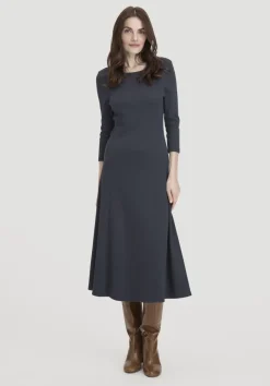 Rib Kleid Midi Slim aus Bio-Baumwolle von hessnatur