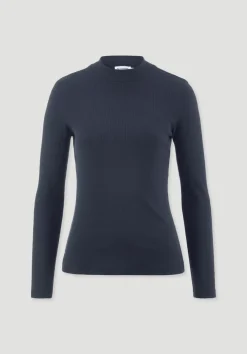 Rib Longsleeve Slim aus Bio-Baumwolle von hessnatur