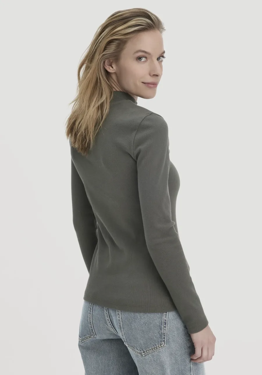 Rib Longsleeve Slim aus Bio-Baumwolle von hessnatur