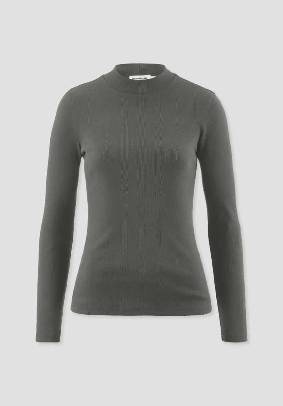 Rib Longsleeve Slim aus Bio-Baumwolle von hessnatur