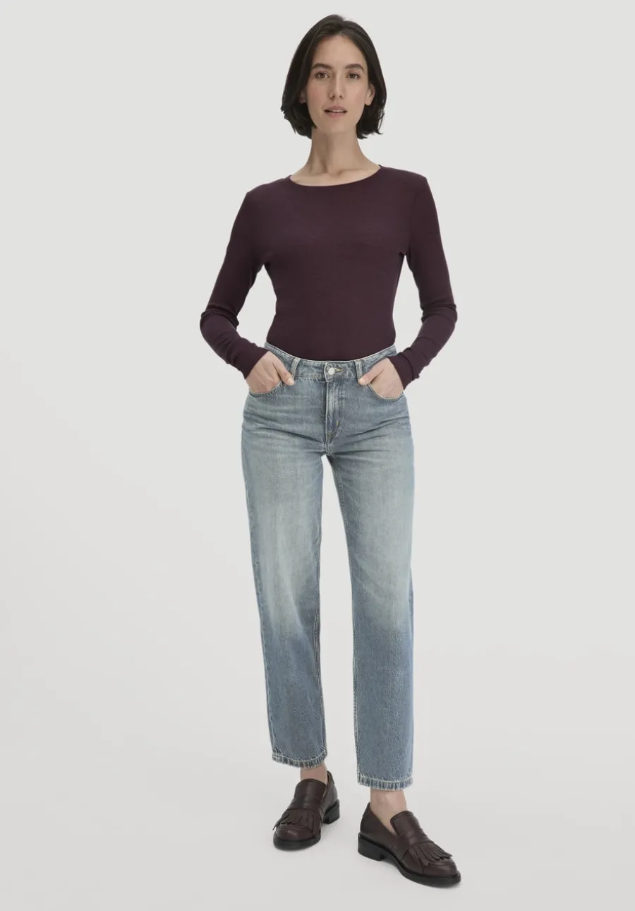 Rib Shirt Slim aus Bio-Merinowolle und TENCEL™ Lyocell von hessnatur