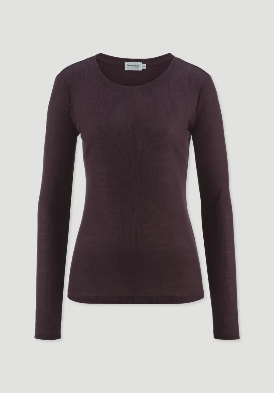 Rib Shirt Slim aus Bio-Merinowolle und TENCEL™ Lyocell von hessnatur