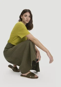 Rock Midi Regular aus reinem Leinen von hessnatur