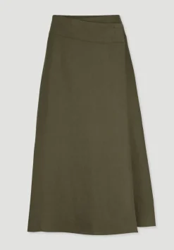 Rock Midi Regular aus reinem Leinen von hessnatur