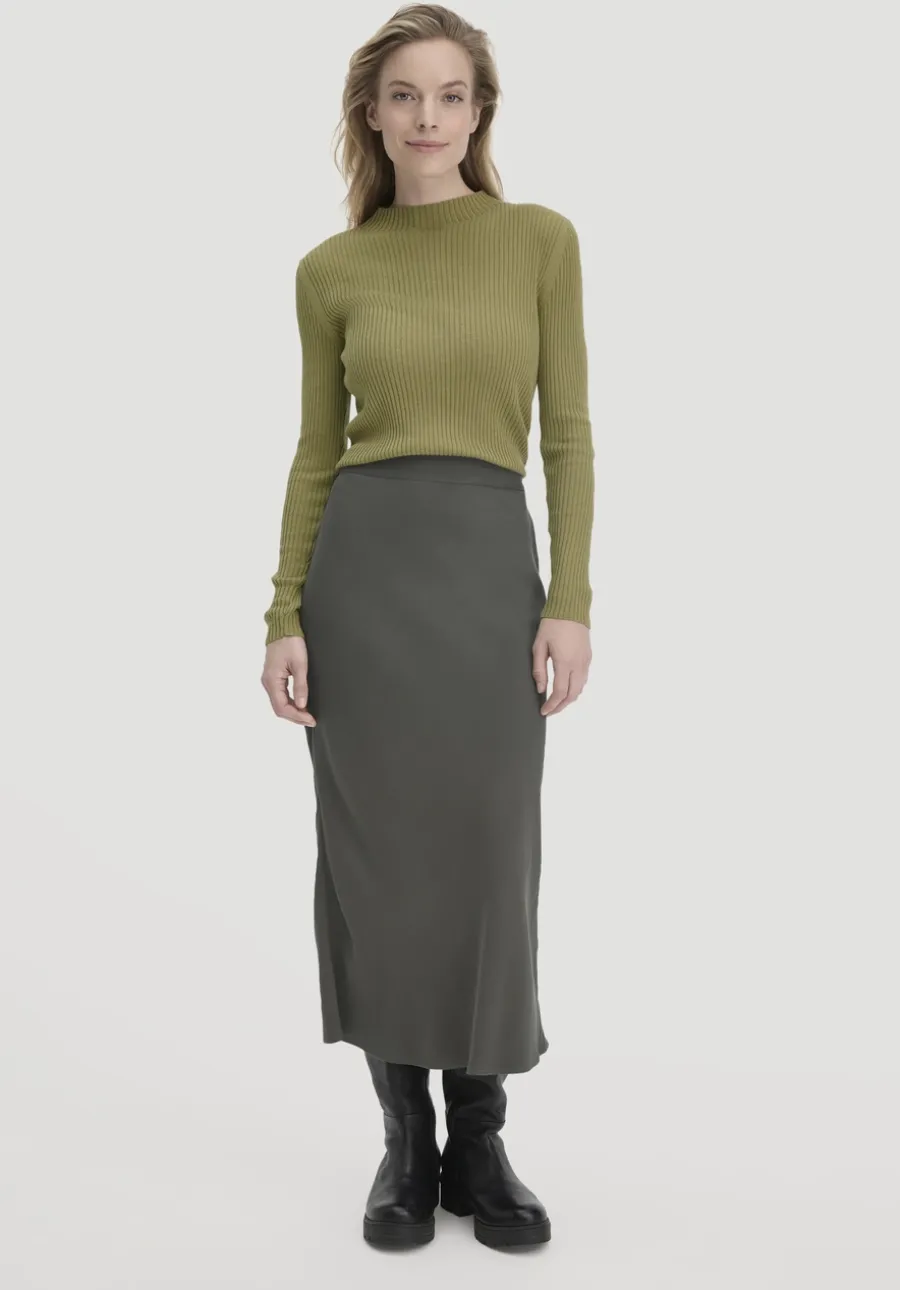 Rock Midi Regular aus reiner LENZING™ ECOVERO™ Viskose von hessnatur