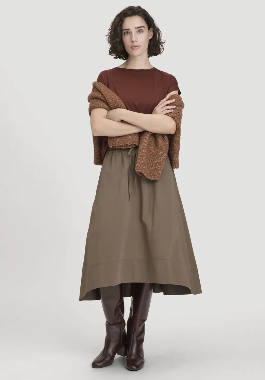 Rock Midi Relaxed aus reiner Bio-Baumwolle von hessnatur