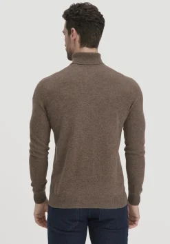 Rollkragen Pullover Regular aus Bio-Merinowolle mit Cashmere von hessnatur