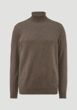 Rollkragen Pullover Regular aus Bio-Merinowolle mit Cashmere von hessnatur