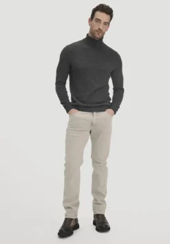 Rollkragen Pullover Regular aus Bio-Merinowolle mit Cashmere von hessnatur