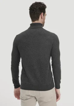 Rollkragen Pullover Regular aus Bio-Merinowolle mit Cashmere von hessnatur