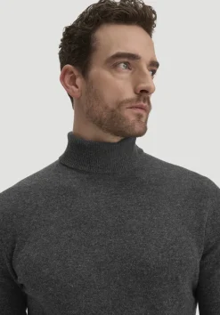 Rollkragen Pullover Regular aus Bio-Merinowolle mit Cashmere von hessnatur