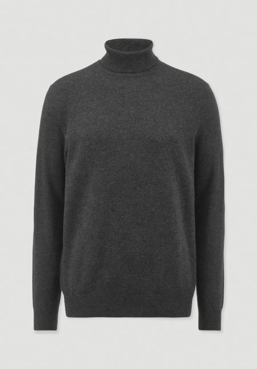 Rollkragen Pullover Regular aus Bio-Merinowolle mit Cashmere von hessnatur