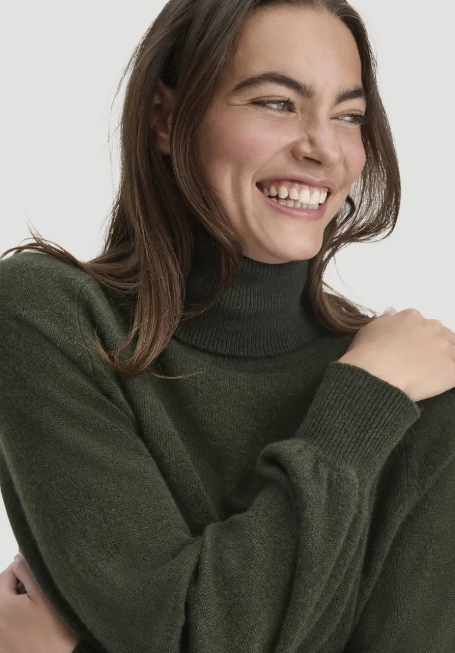 Rollkragen Pullover Relaxed BETTER RECYCLING aus reinem Cashmere von hessnatur