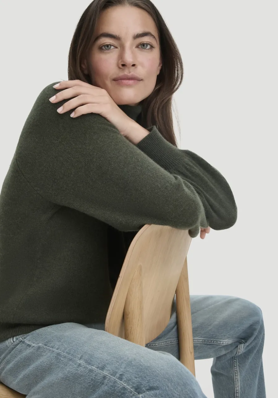 Rollkragen Pullover Relaxed BETTER RECYCLING aus reinem Cashmere von hessnatur